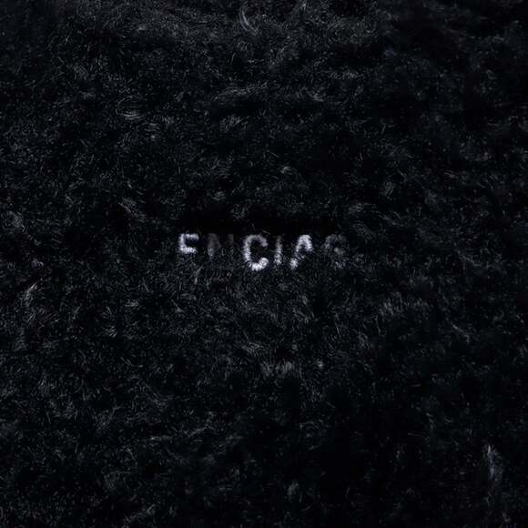Balenciaga Everyday 2.0 2-way fur boa handbag, black, WS12056